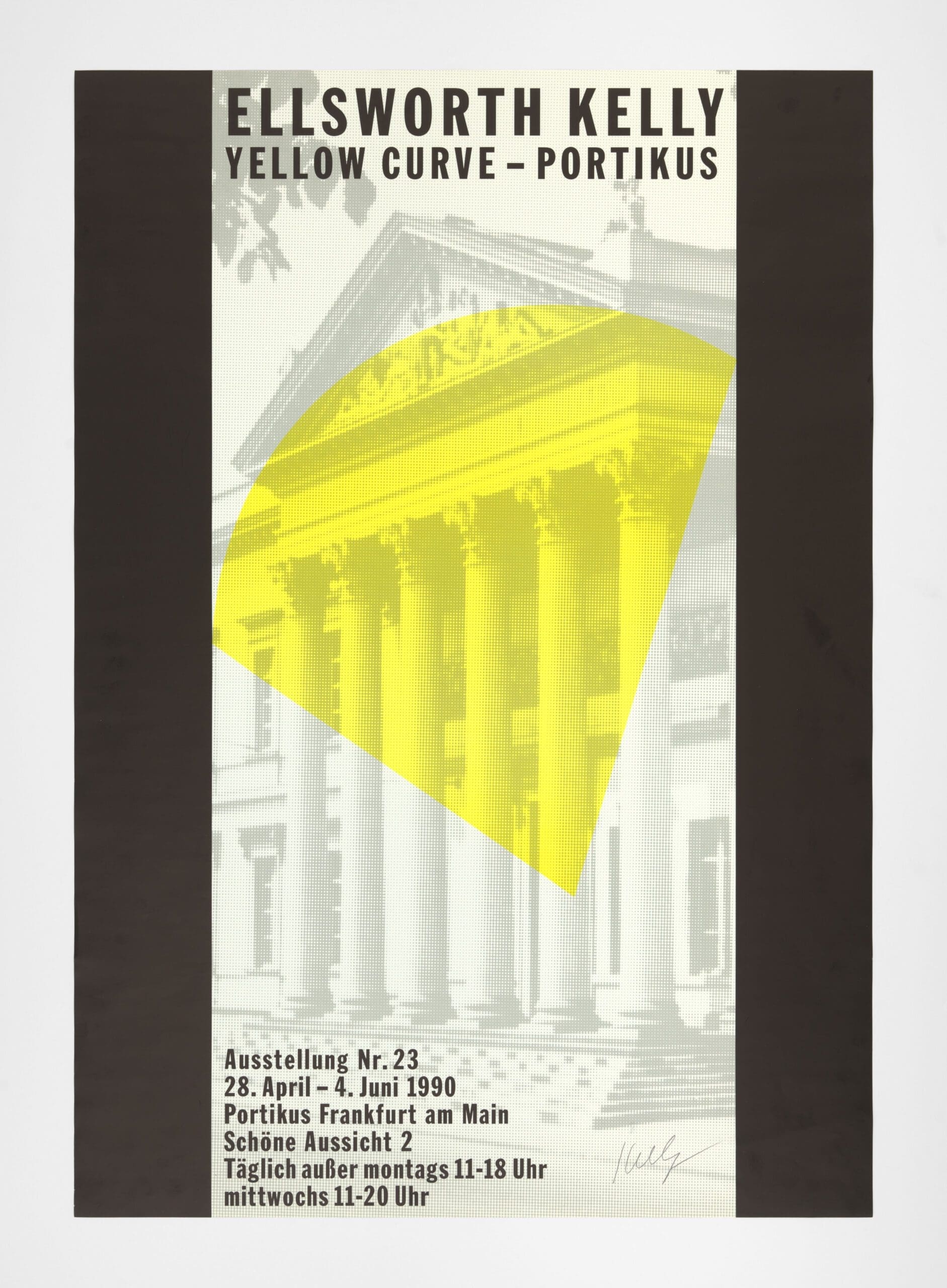 Ellsworth Kelly Ellsworth Kelly, Yellow Curve – Portikus (Black Border) print