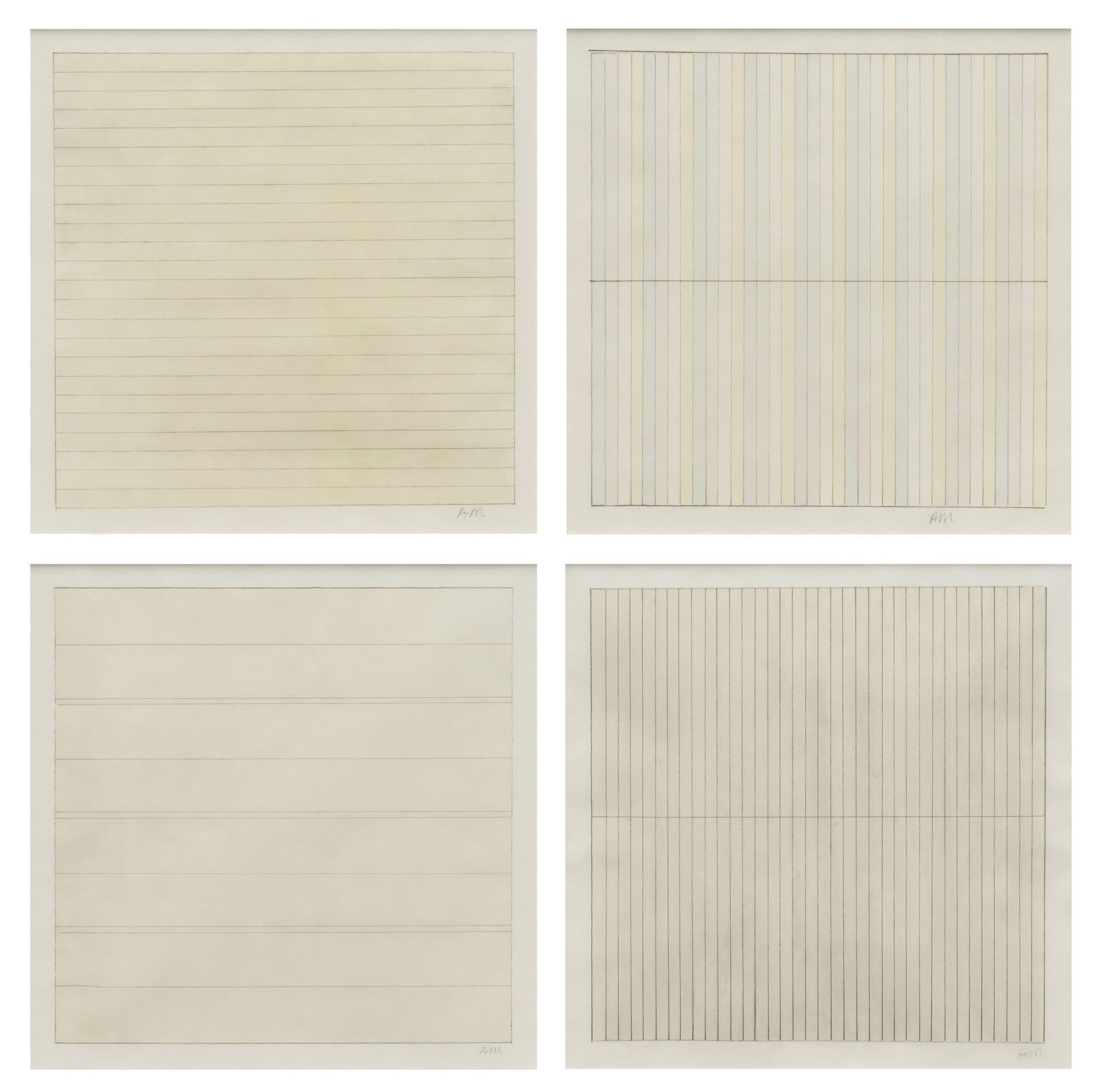 Agnes Martin Untitled print