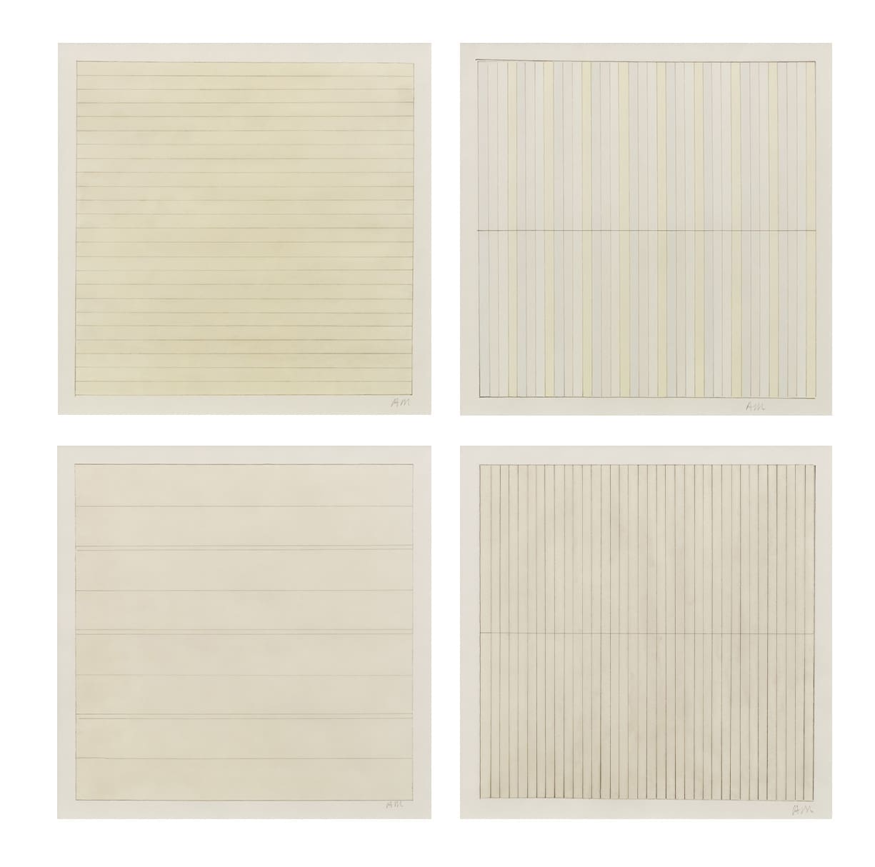 Agnes Martin Untitled print
