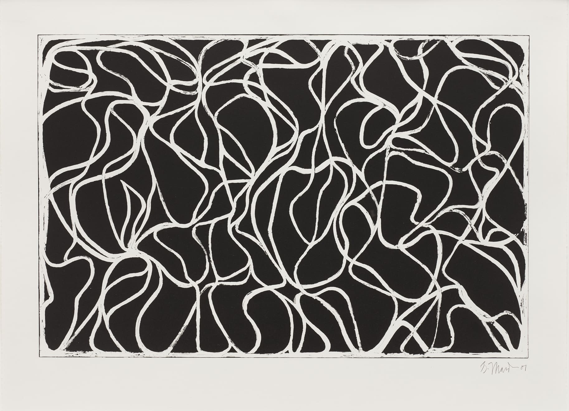 Brice Marden Muses with Graphite print