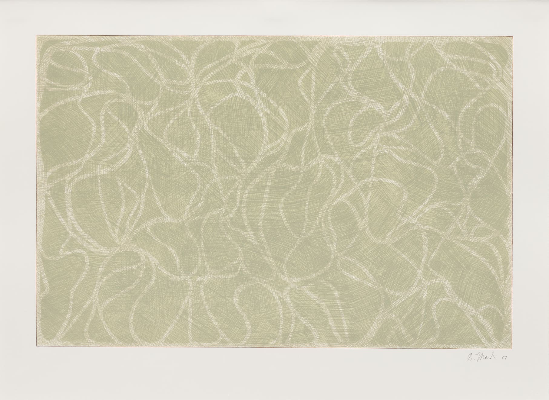 Brice Marden Red Line Muses print
