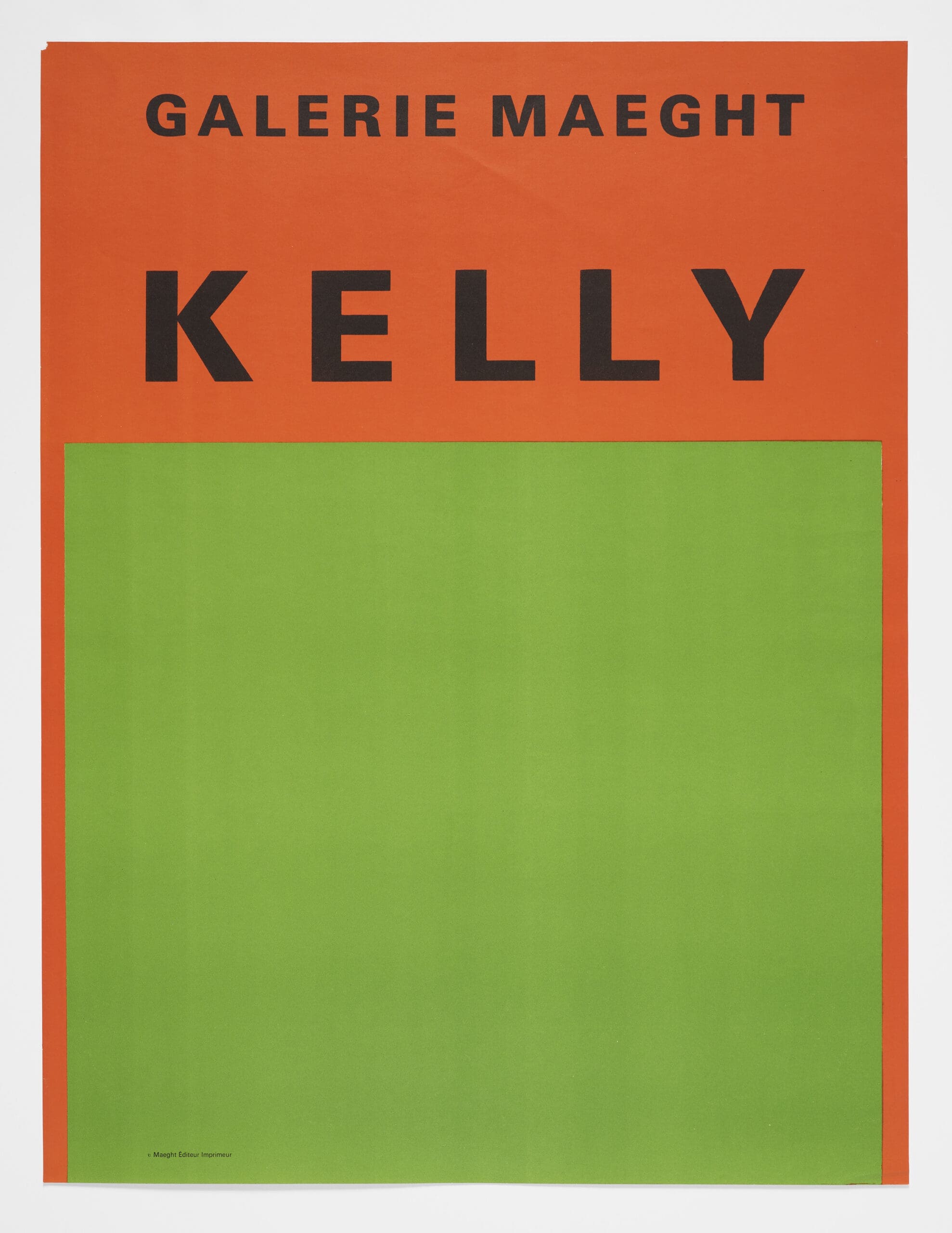 Ellsworth Kelly Kelly, Galerie Maeght (Red over Green) print