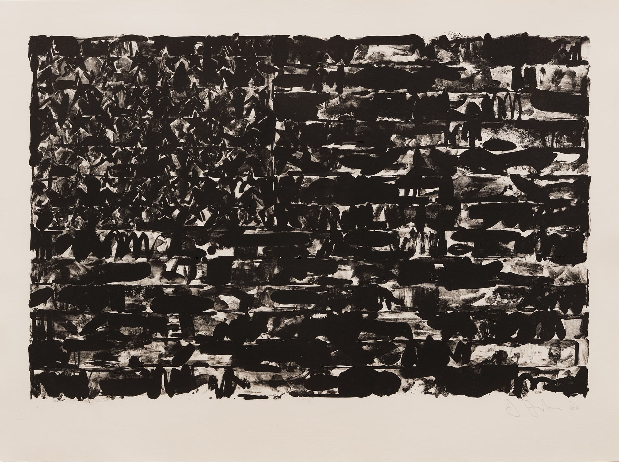 Jasper Johns Flag I print