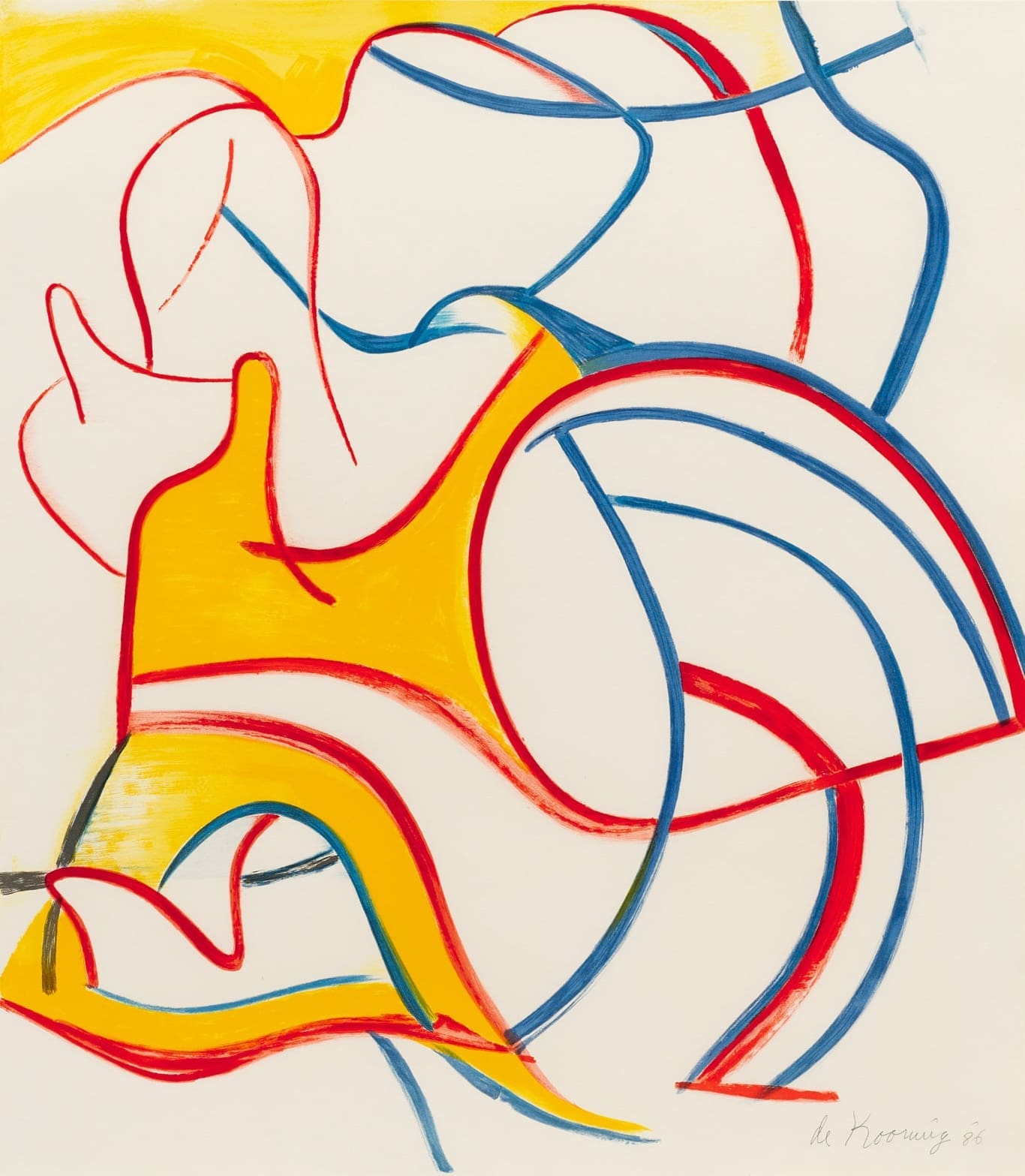 Willem de Kooning Untitled (from the Quatre Lithographies series) print