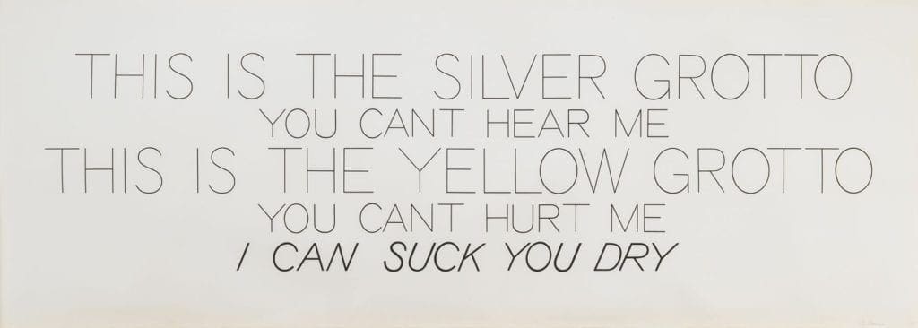Bruce Nauman Silver Grotto/Yellow Grotto print