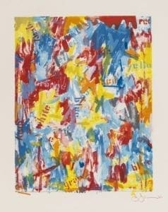 Jasper Johns False Start I, 1962, lithograph print