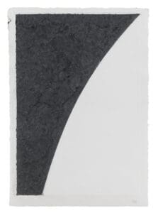 Ellsworth Kelly Colored Paper Image I (White Curve with Black I) print