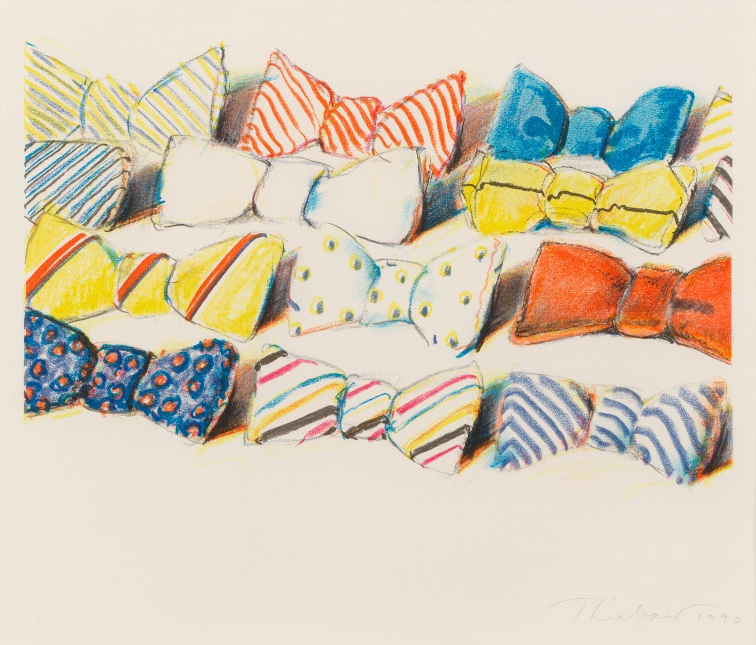 Wayne Thiebaud Bow Ties print