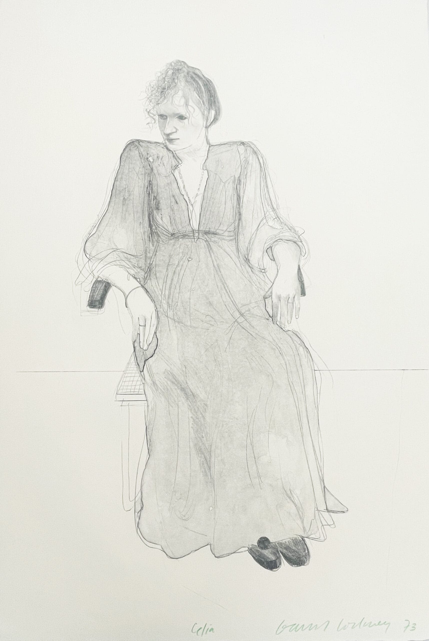 David Hockney Celia print