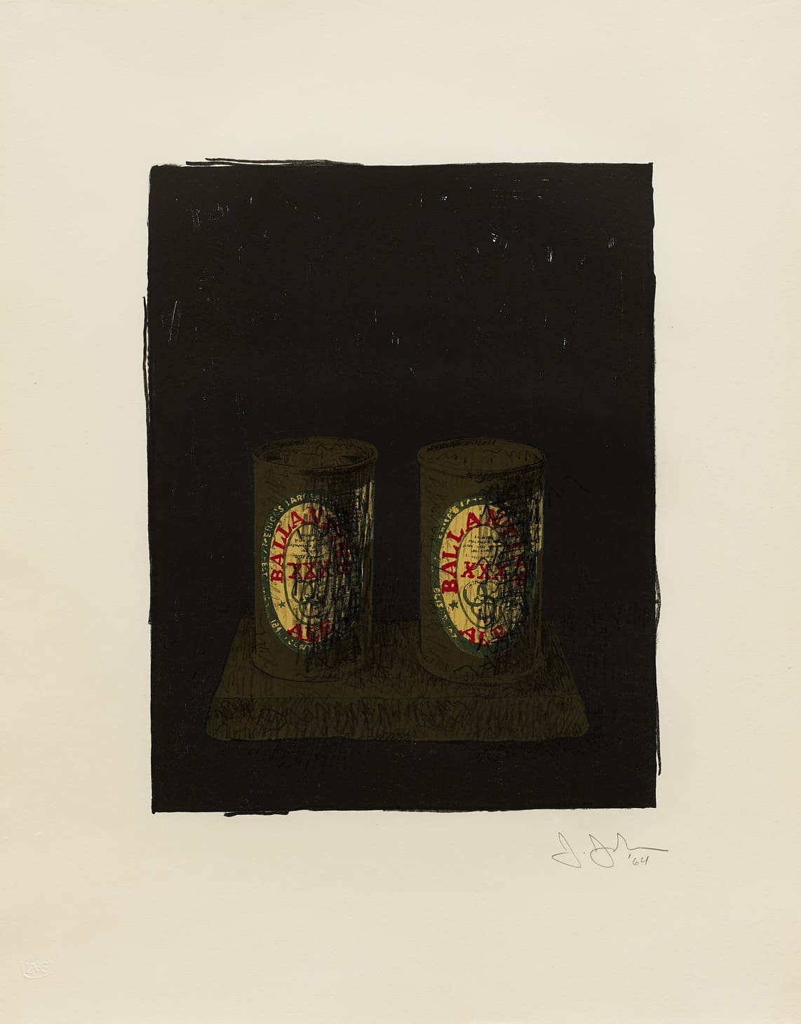 Jasper Johns Ale Cans print